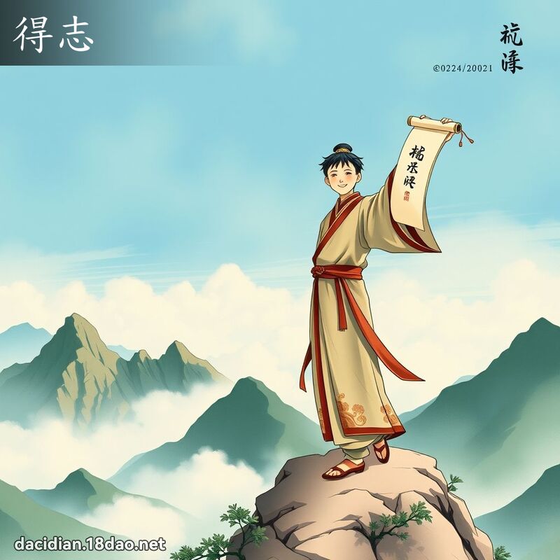 得志 - 国语大辞典配图