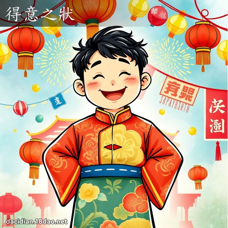 得意之状 - 国语大辞典配图