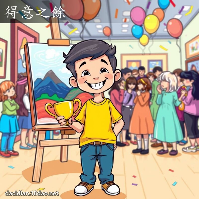 得意之余 - 国语大辞典配图