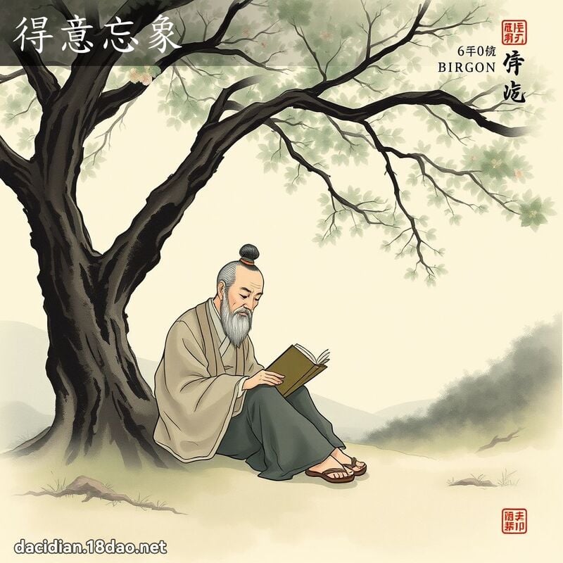 得意忘象 - 國語大辭典配圖
