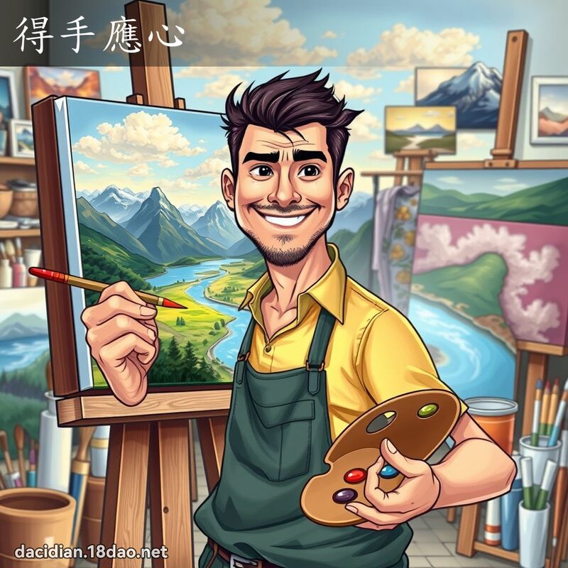 得手應心 - 國語大辭典配圖