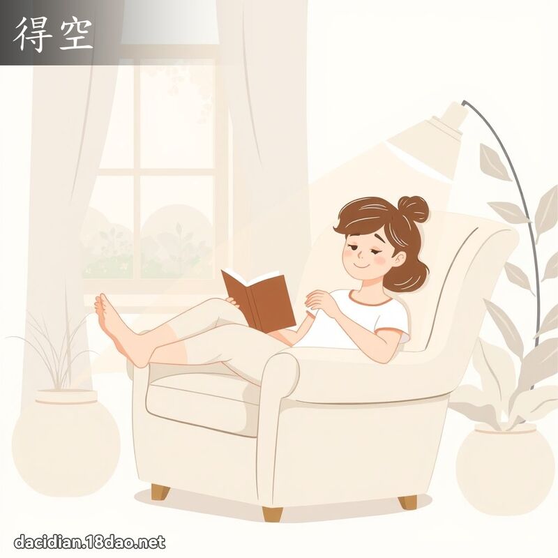 得空 - 国语大辞典配图