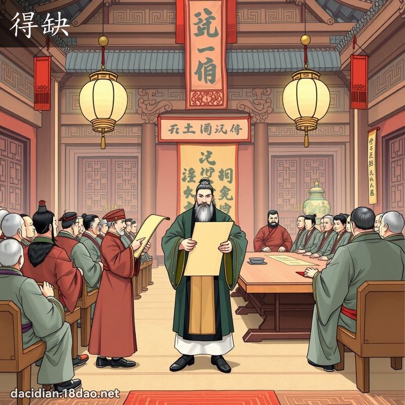 得缺 - 国语大辞典配图