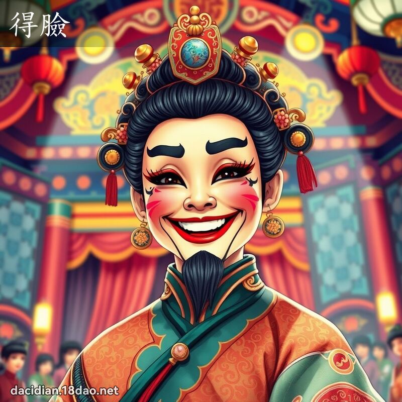 得脸 - 国语大辞典配图