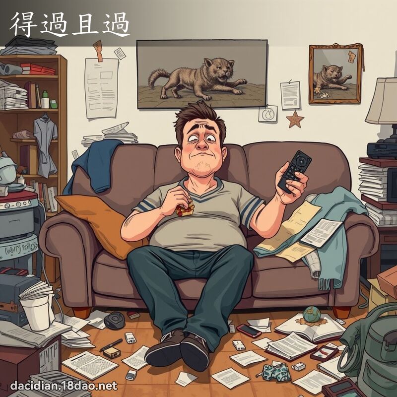 得過且過 - 國語大辭典配圖