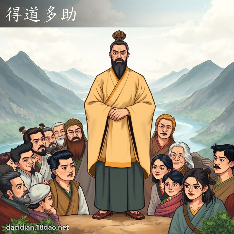得道多助 - 国语大辞典配图