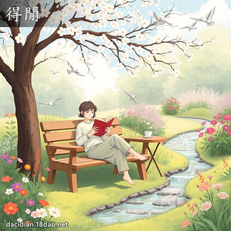 得闲 - 国语大辞典配图