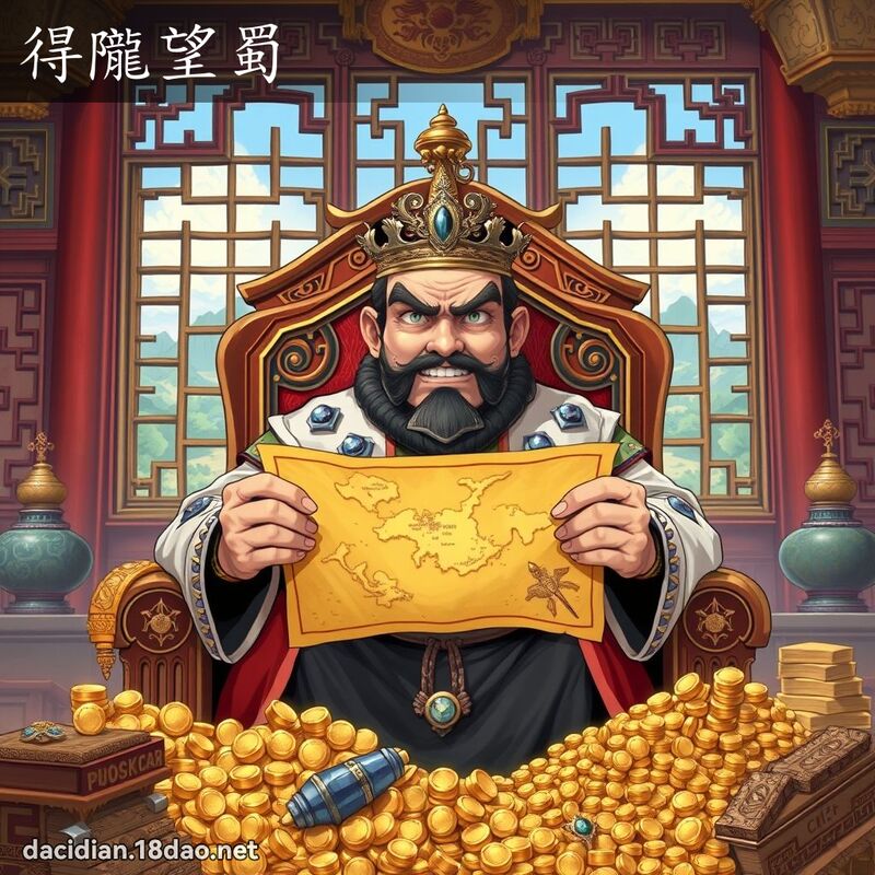 得陇望蜀 - 国语大辞典配图