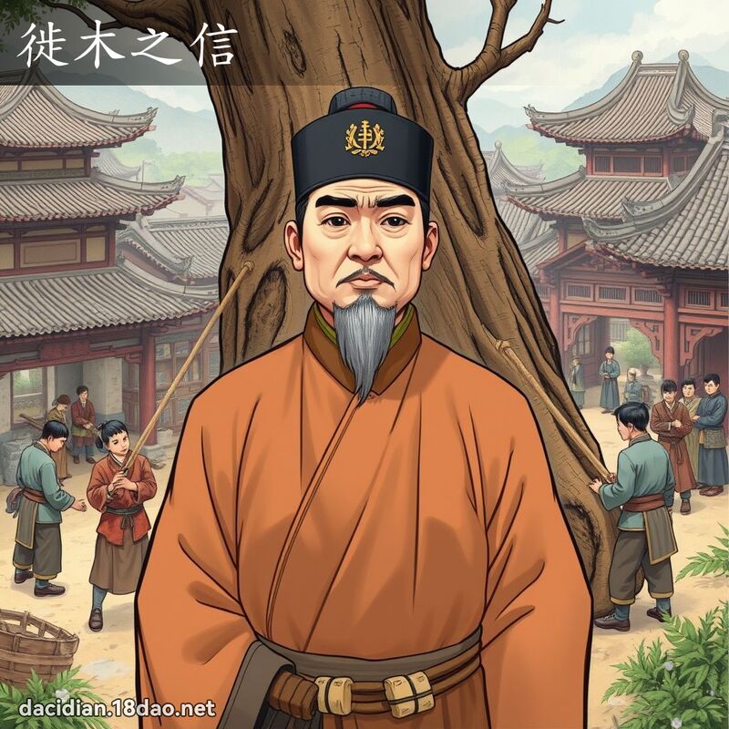 徙木之信 - 國語大辭典配圖