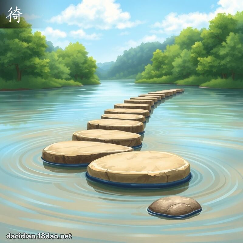 徛 - 國語大辭典配圖