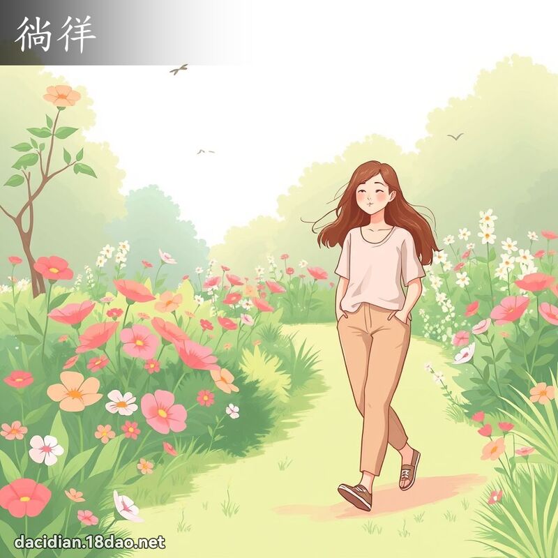 徜徉 - 国语大辞典配图