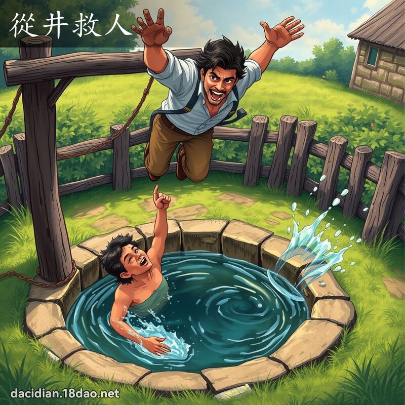 从井救人 - 国语大辞典配图