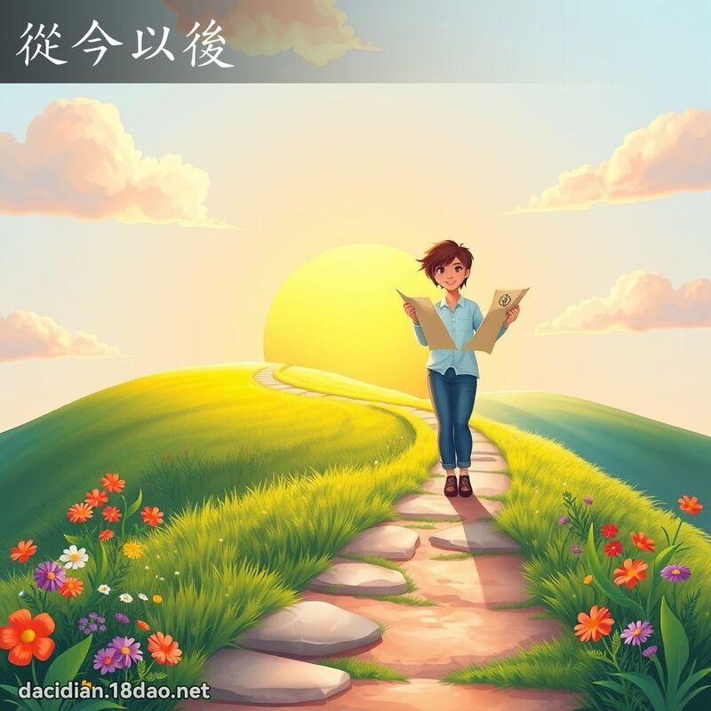 从今以后 - 国语大辞典配图