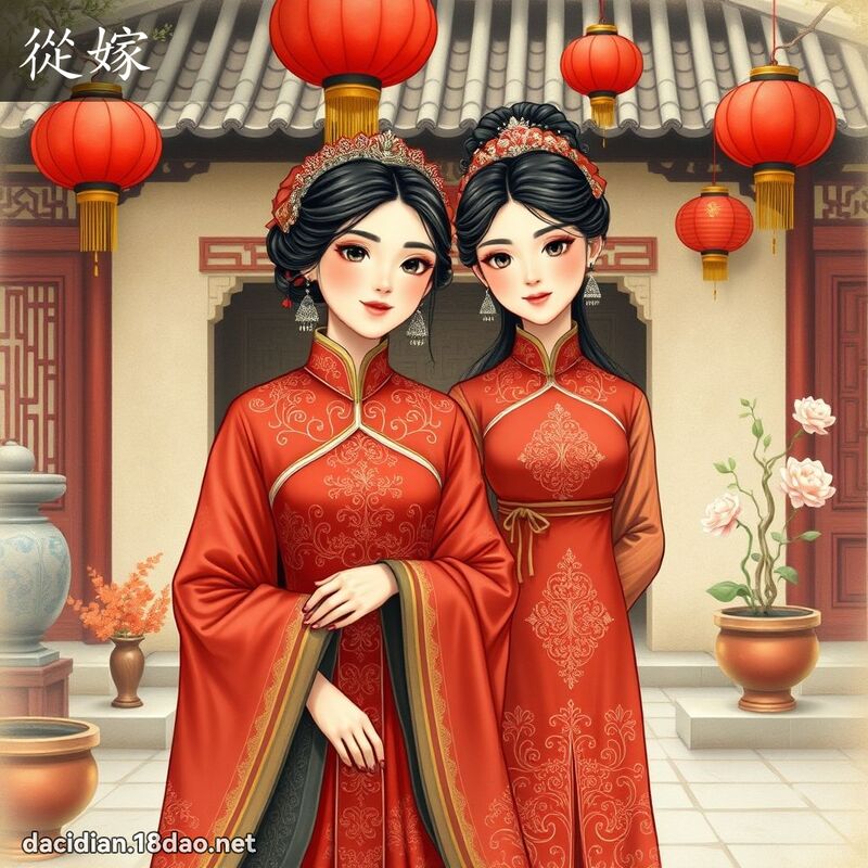 從嫁 - 國語大辭典配圖