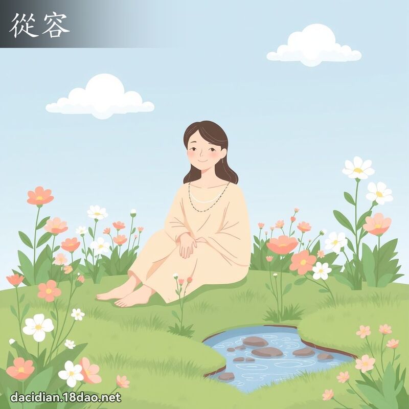 从容 - 国语大辞典配图