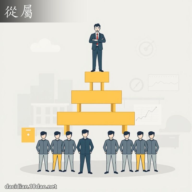 从属 - 国语大辞典配图