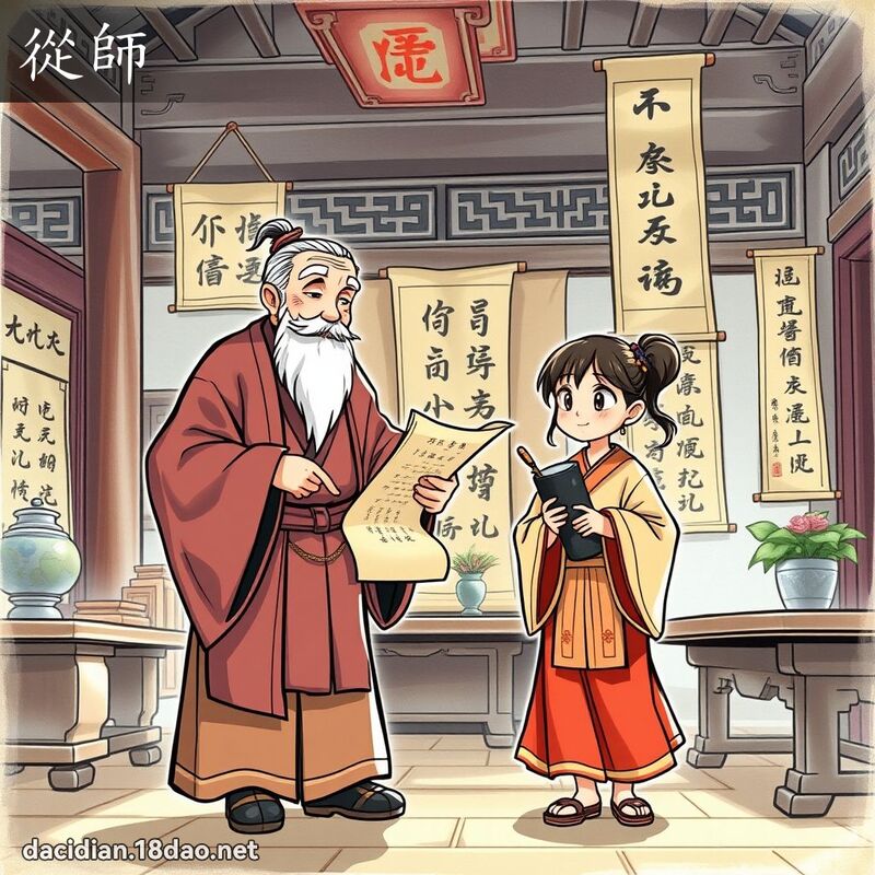 從師 - 國語大辭典配圖