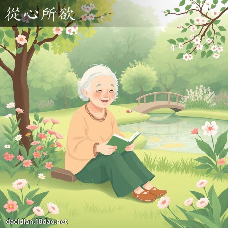 從心所欲 - 國語大辭典配圖