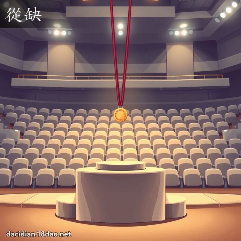 從缺 - 國語大辭典配圖