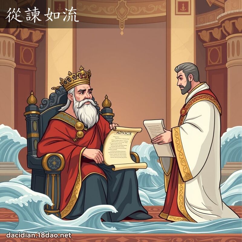从諫如流 - 国语大辞典配图
