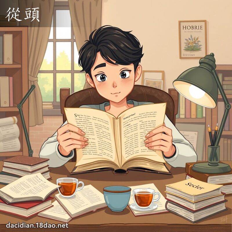 從頭 - 國語大辭典配圖