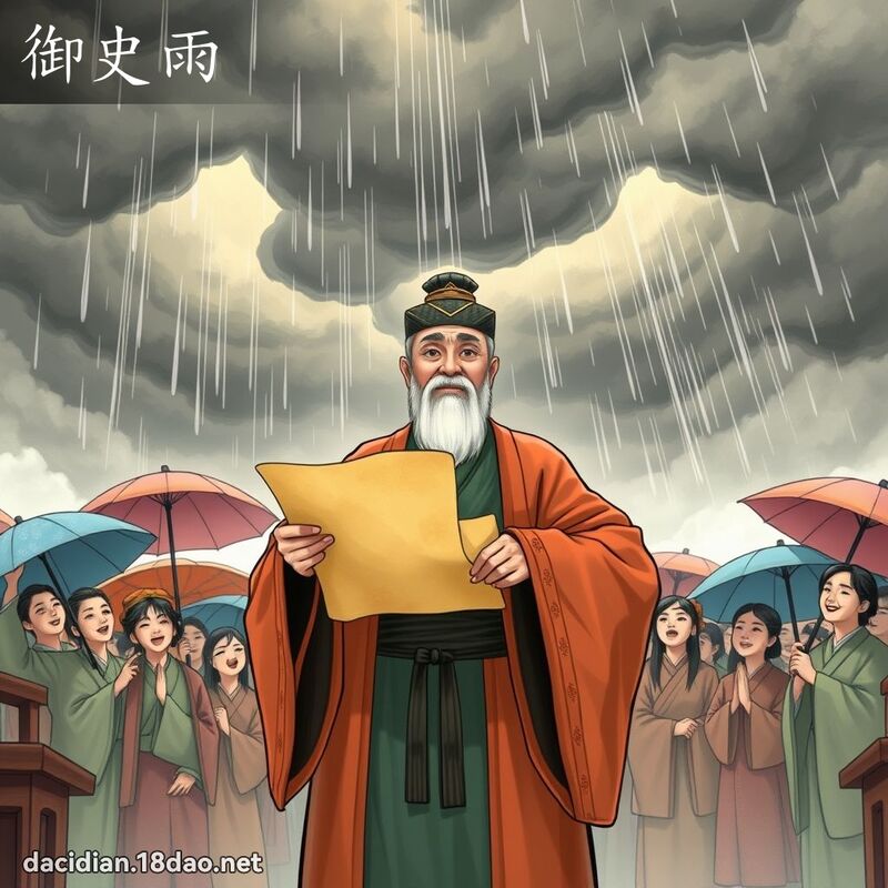 御史雨 - 國語大辭典配圖