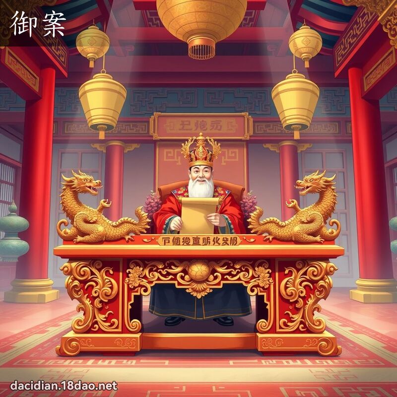 御案 - 國語大辭典配圖