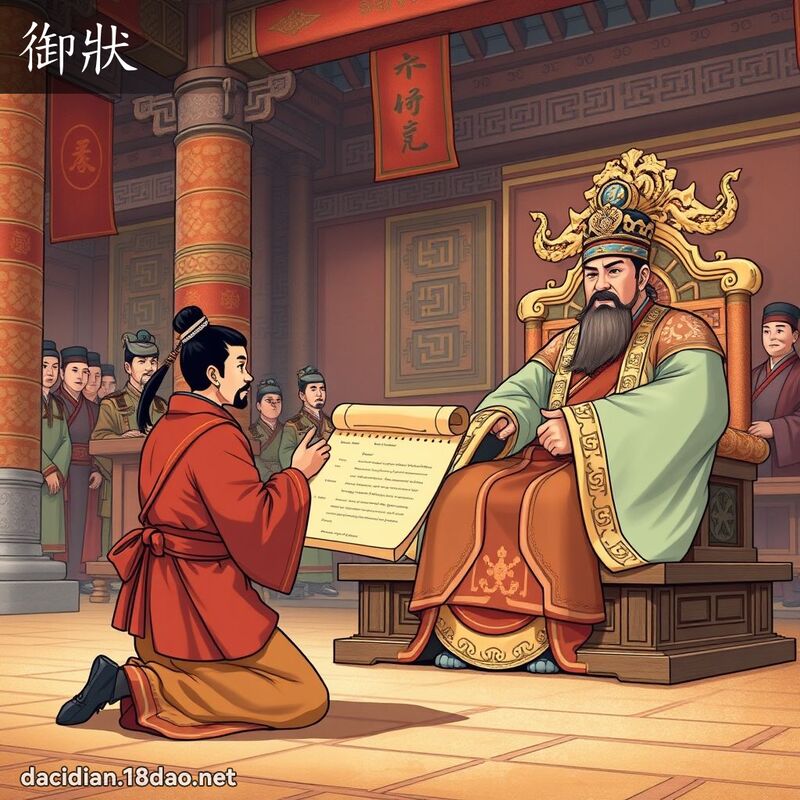 御狀 - 國語大辭典配圖