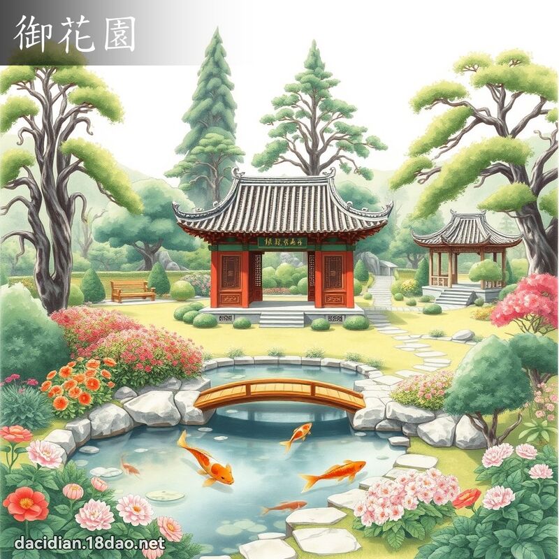 御花園 - 國語大辭典配圖