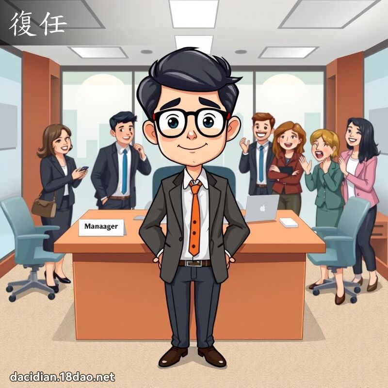 復任 - 國語大辭典配圖