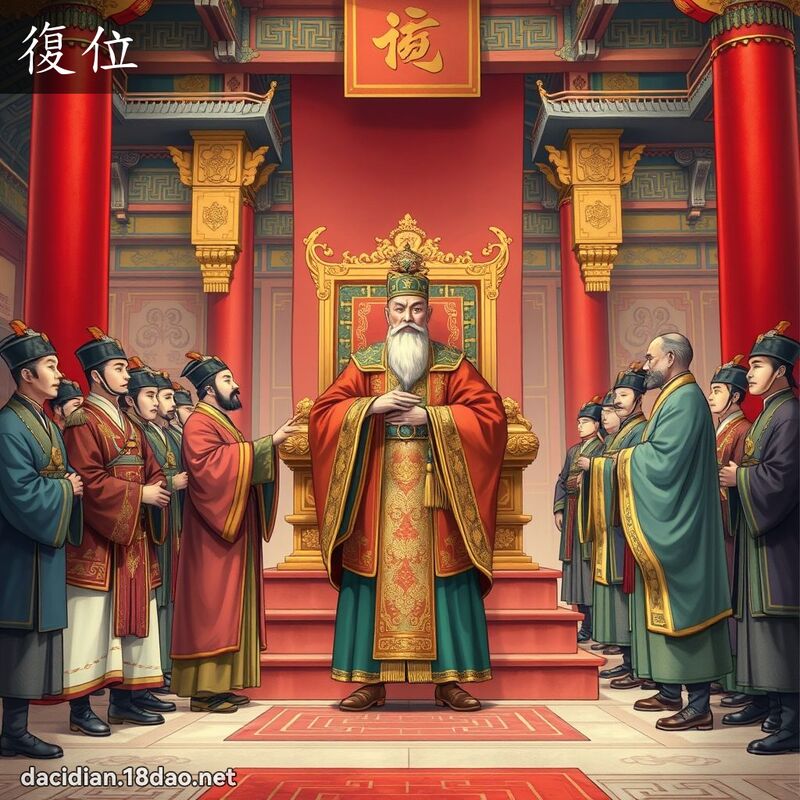 復位 - 国语大辞典配图