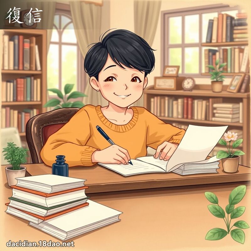 復信 - 国语大辞典配图