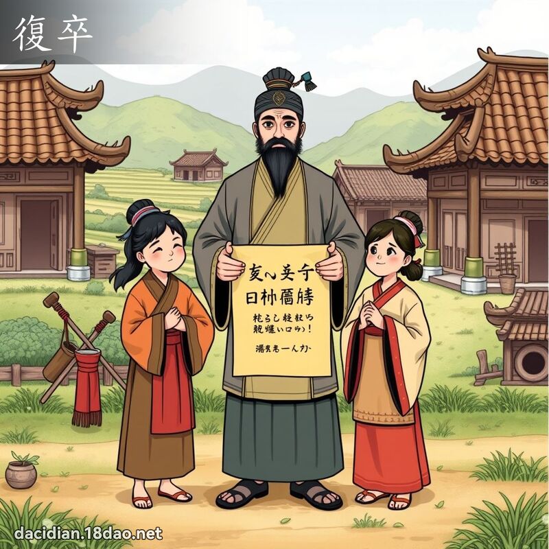 復卒 - 國語大辭典配圖