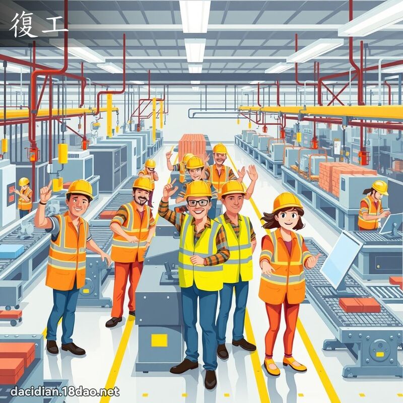 復工 - 國語大辭典配圖