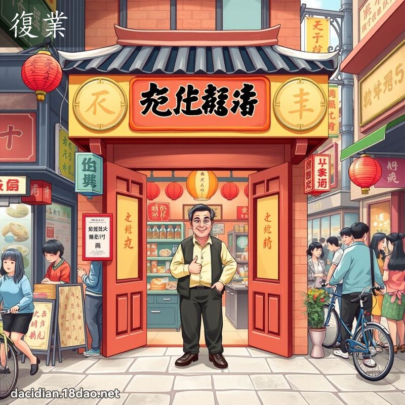復業 - 國語大辭典配圖