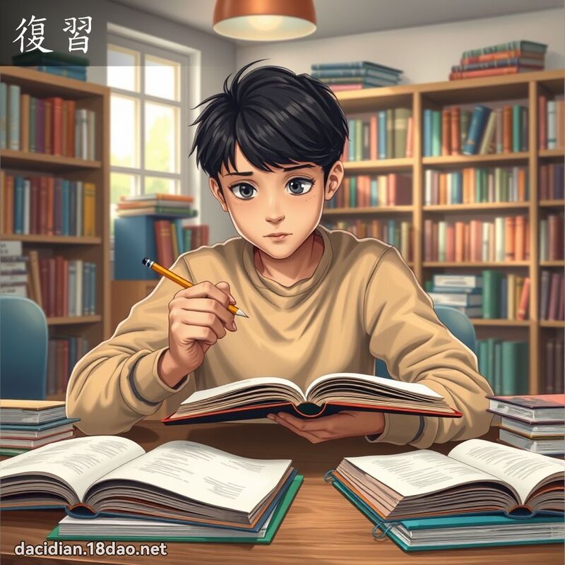 復习 - 国语大辞典配图