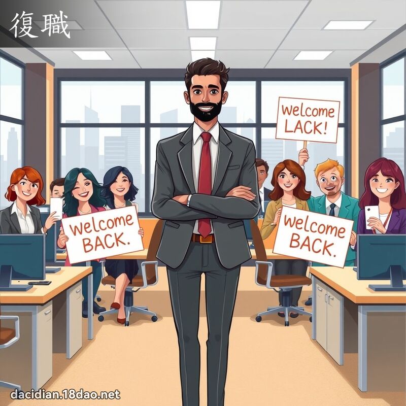 復職 - 國語大辭典配圖