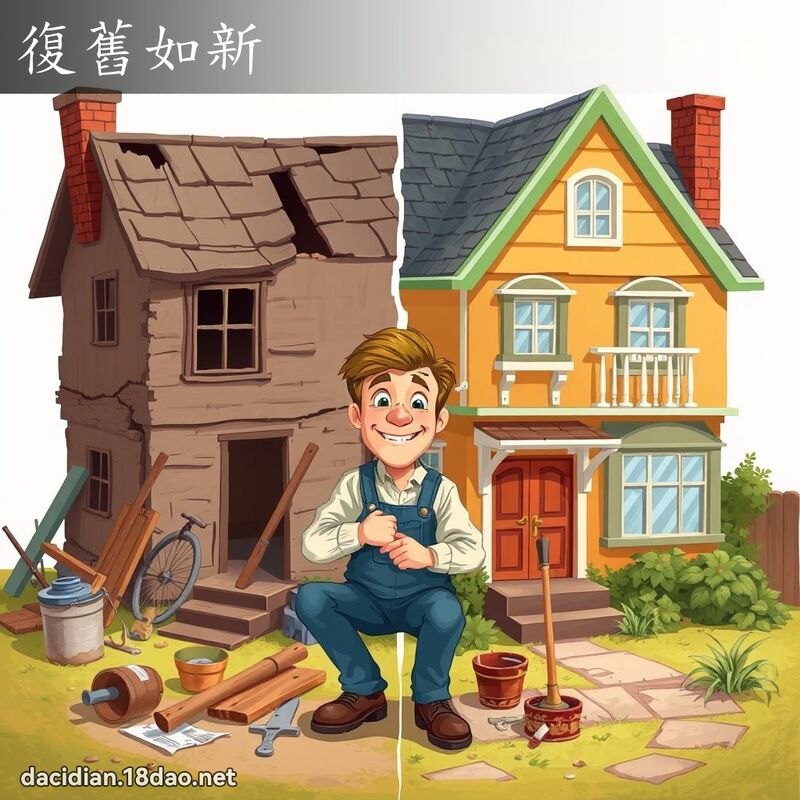 復旧如新 - 国语大辞典配图