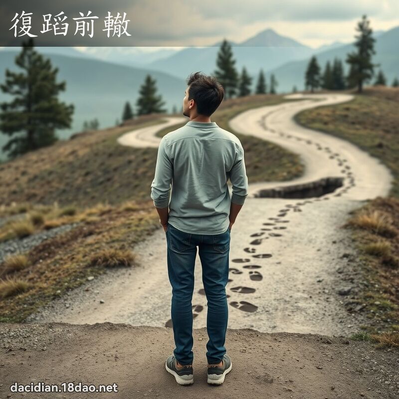 復蹈前轍 - 國語大辭典配圖