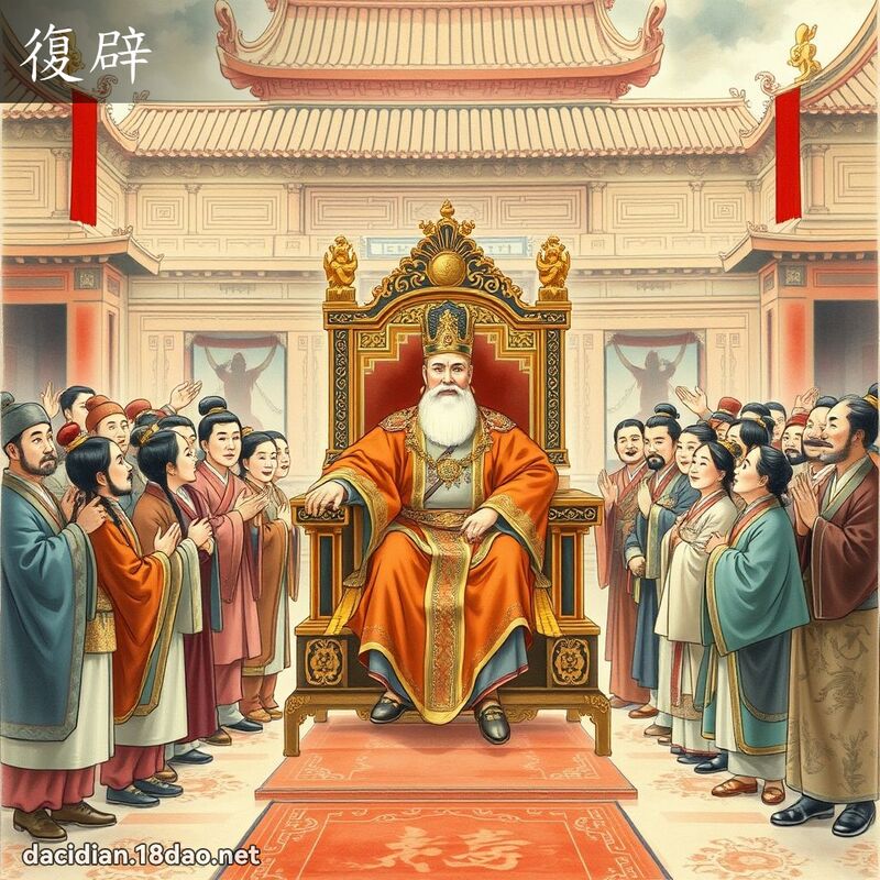 復辟 - 国语大辞典配图