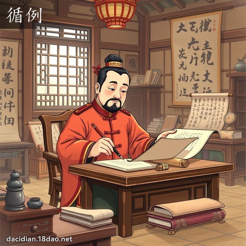 循例 - 國語大辭典配圖