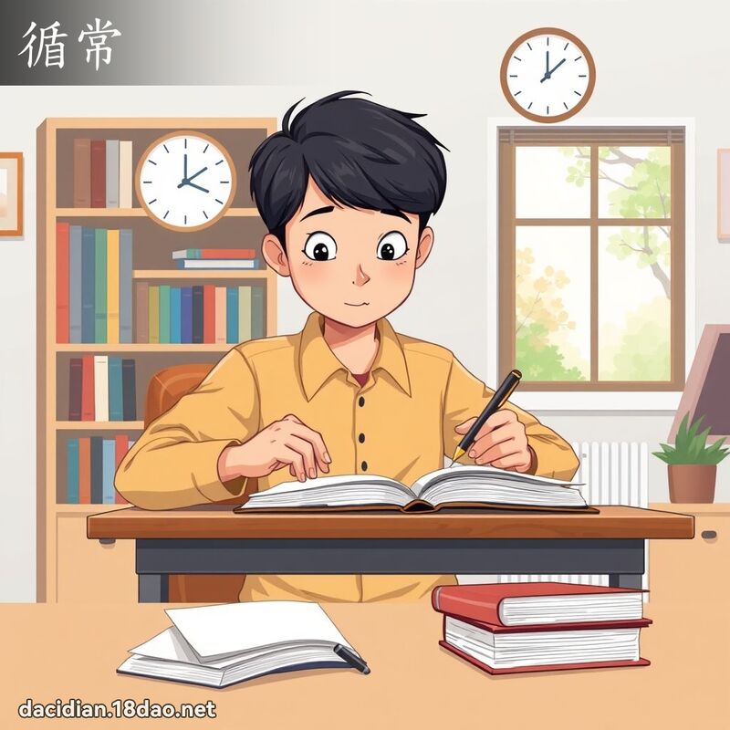 循常 - 國語大辭典配圖