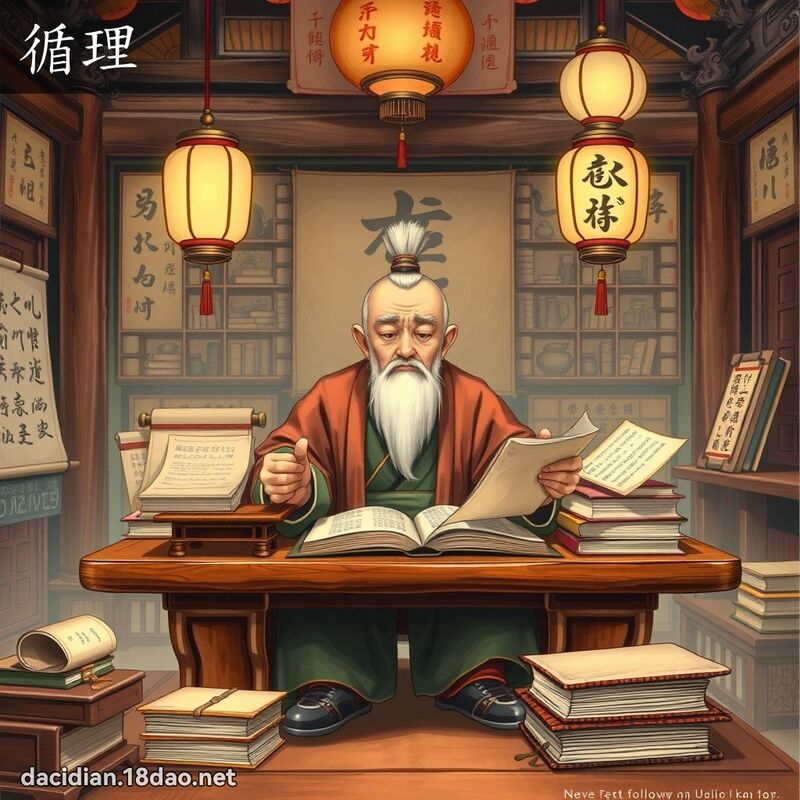 循理 - 國語大辭典配圖