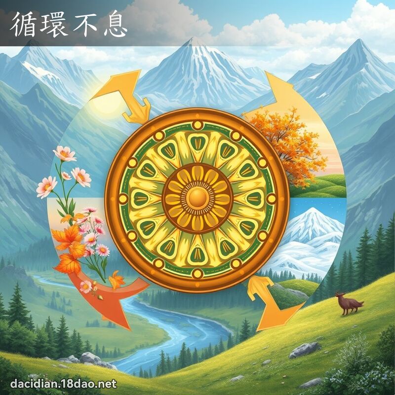 循环不息 - 国语大辞典配图