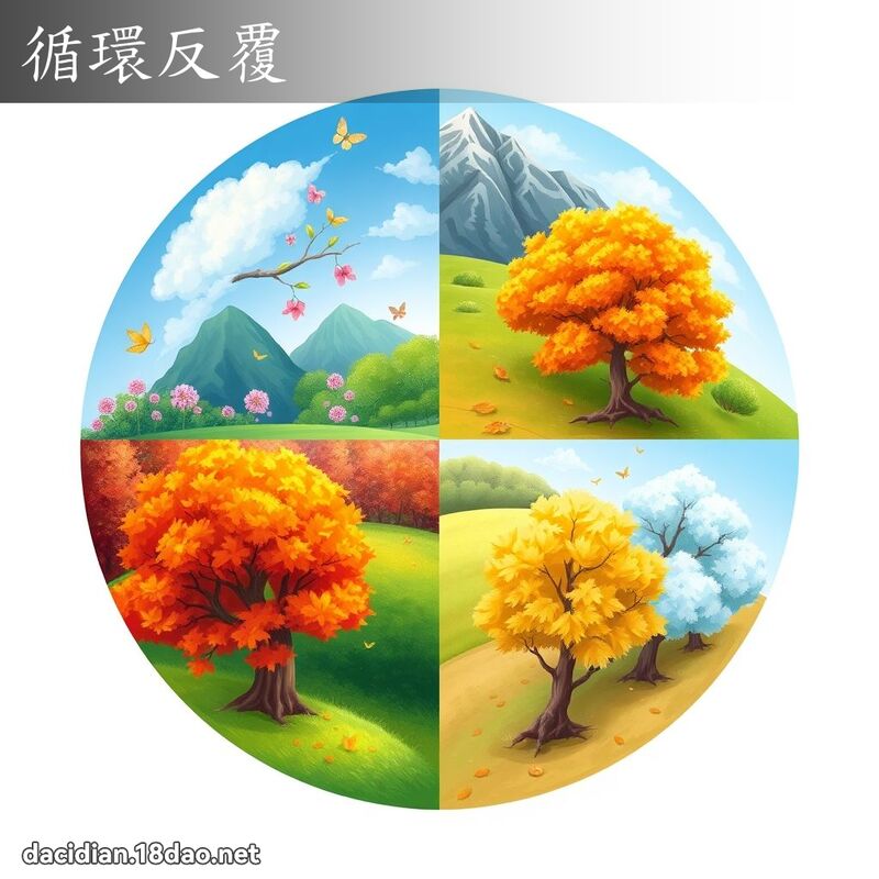 循環反覆 - 國語大辭典配圖