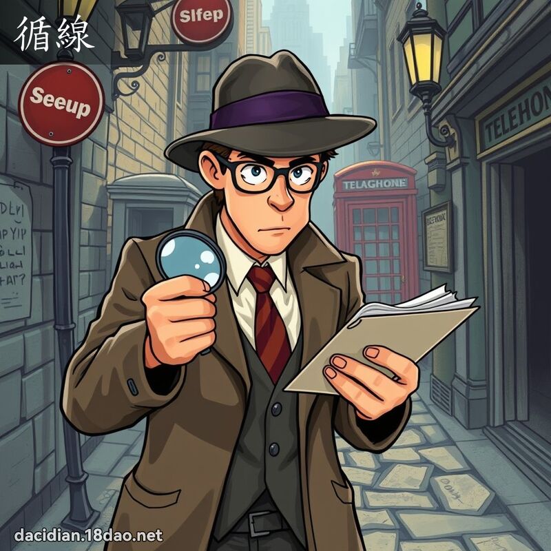 循線 - 國語大辭典配圖