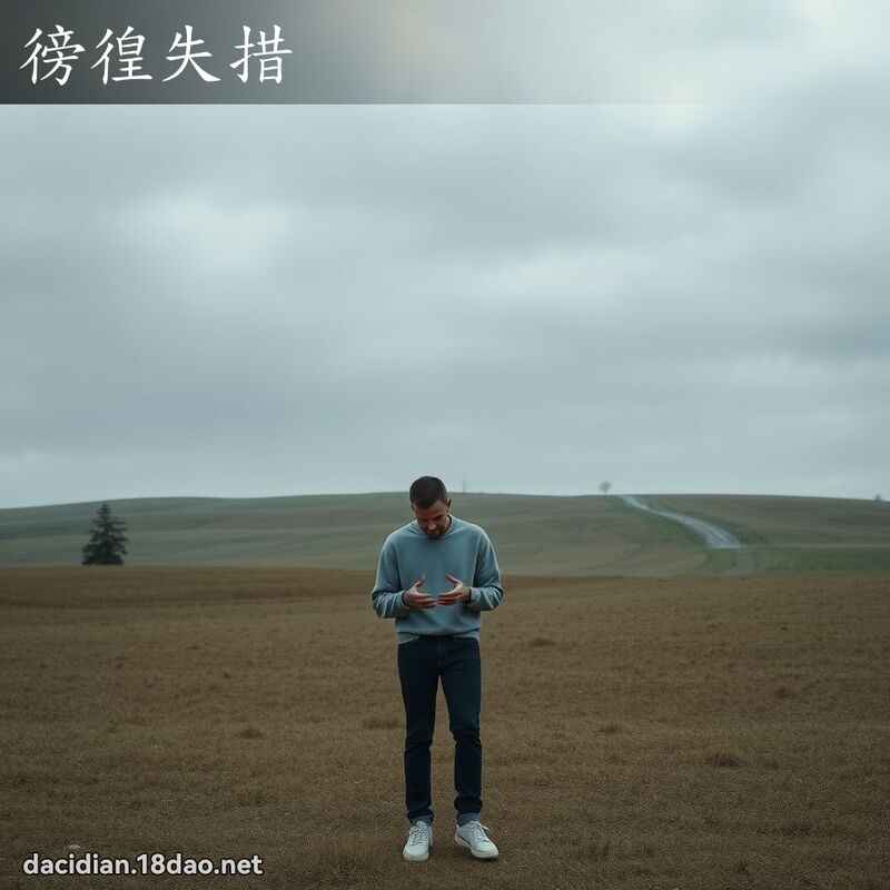 徬徨失措 - 國語大辭典配圖