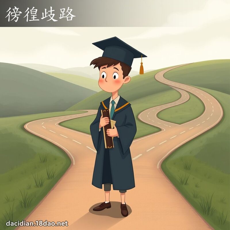 徬徨歧路 - 国语大辞典配图