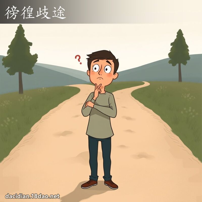 徬徨歧途 - 国语大辞典配图