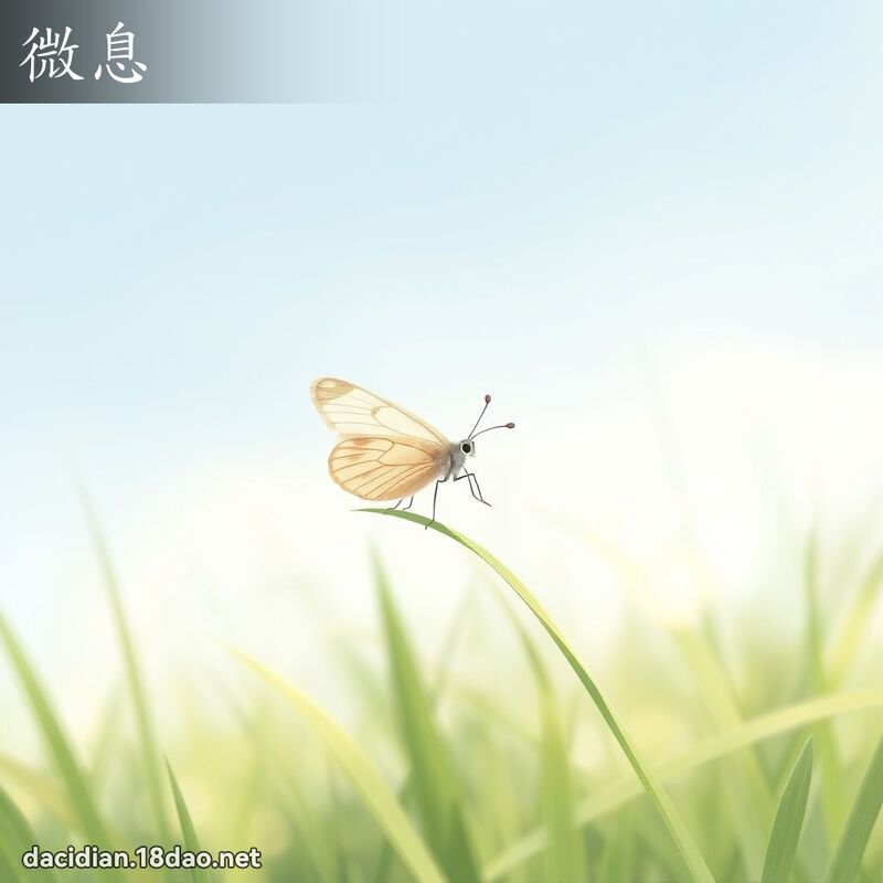 微息 - 國語大辭典配圖